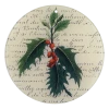 John Derian Holly (5" Round) Decoupage