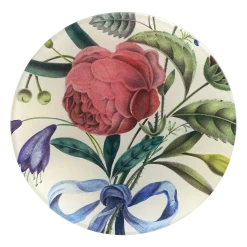 John Derian Blue Ribbon Bouquet Decoupage