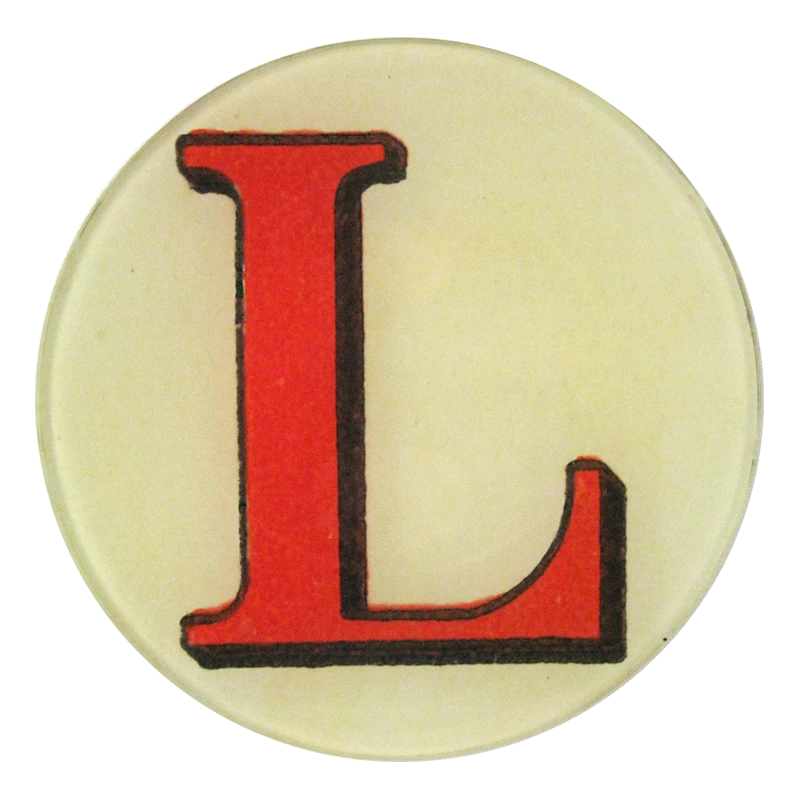 John Derian Decoupage Red Letter L 3 John Derian Decoupage Red Letter L