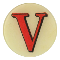 John Derian Red Letter V Decoupage