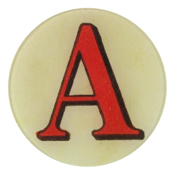 John Derian Red Letter A Decoupage