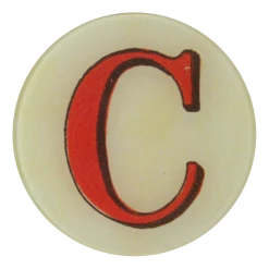 John Derian Red Letter C Decoupage