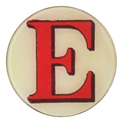 John Derian Red Letter E