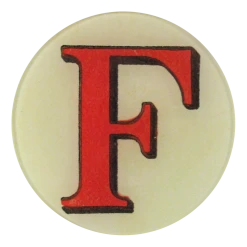 John Derian Decoupage Red Letter F