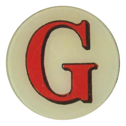 John Derian Red Letter G