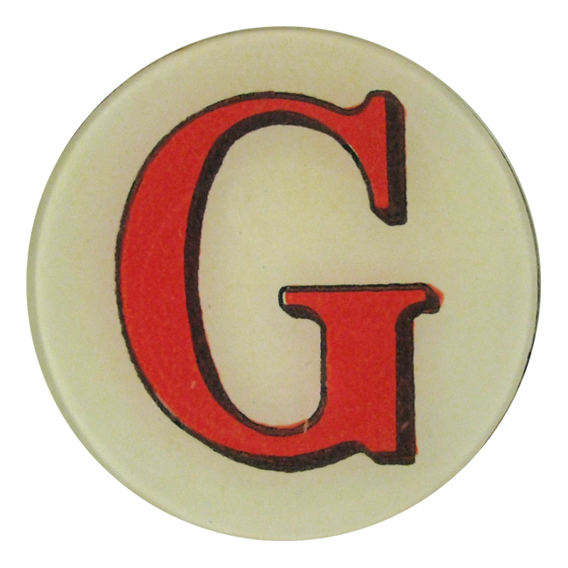 John Derian Red Letter G 3 John Derian Red Letter G