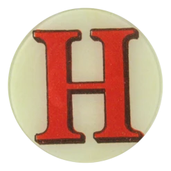 John Derian Red Letter H Decoupage