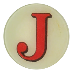 John Derian Decoupage Red Letter J