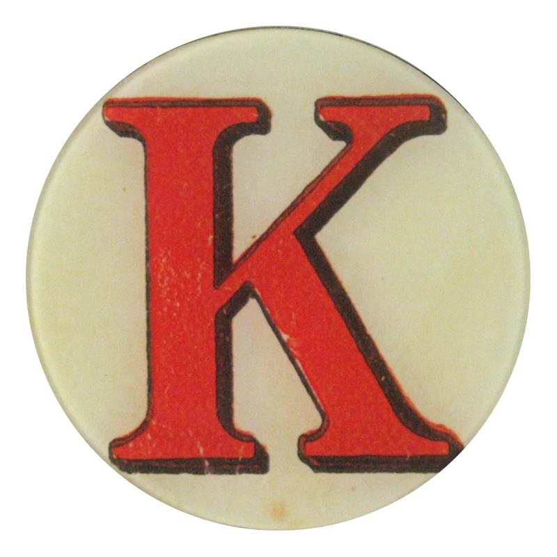 John Derian Red Letter K 3 John Derian Red Letter K