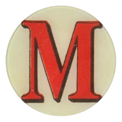 John Derian Decoupage Red Letter M