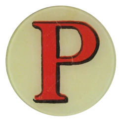 John Derian Red Letter P