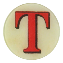 John Derian Red Letter T Decoupage