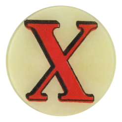 John Derian Red Letter X Decoupage