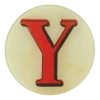 John Derian Decoupage Red Letter Y