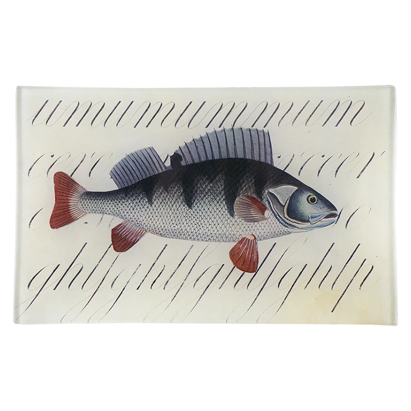 John Derian Decoupage Fish With Script 3 John Derian Decoupage Fish With Script