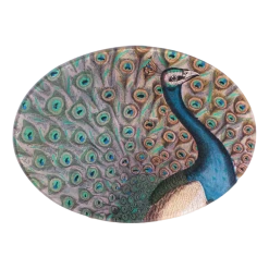 John Derian Decoupage Peacock Flourish
