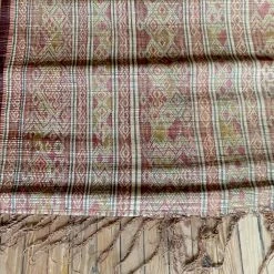 Floor 3'8" X 4'6" Vintage Moroccan Tuareg Mat 66