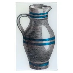 John Derian Decoupage Striped Pitcher