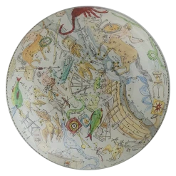 John Derian Decoupage Planisphere (Convex)
