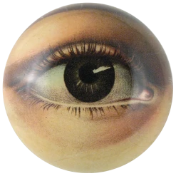 John Derian Eye Bowl (Right) Convex Decoupage