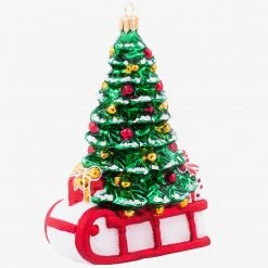 IMPULS Christmas Tree On Sled Ornament