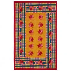 Lisa Corti Panel In Ankara Mustard 220cm X 350cm Dining & Tabletop