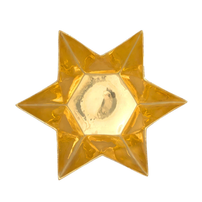 Astier De Villatte Etoile Soup Plate (Gold Interior) 3 Astier De Villatte Etoile Soup Plate (Gold Interior)