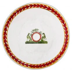 Astier De Villatte Dogs Coat Of Arms Side Plate