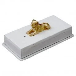Astier De Villatte Gold Lion Incense Burner Box