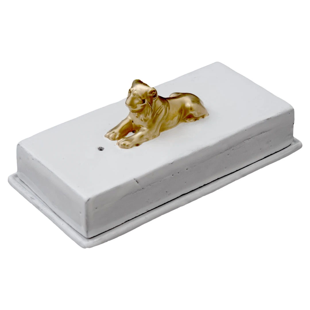 Astier De Villatte Gold Lion Incense Burner Box 3 Astier De Villatte Gold Lion Incense Burner Box