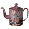 John Derian X ADV Black Blue & Red Marble Teapot- Large