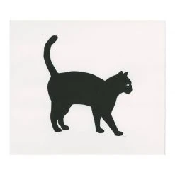 Hugo Guinness Art & Objects Black Cat With Arched Back