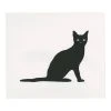 Hugo Guinness Black Cat With Flat Tail Art & Objects