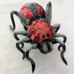 Wiktoria Holiday Black & Red Spider Ornament