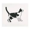 Hugo Guinness Black And White Cat With Tail Up Art & Objects