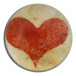 John Derian Sepia Suits - Heart Decoupage