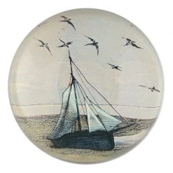 John Derian Ship With Gulls Decoupage