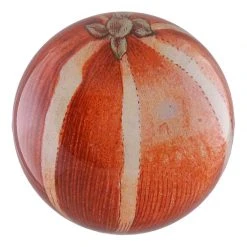 John Derian Decoupage Striped Orange