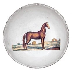 John Derian X ADV Dining & Tabletop Brown Horse Dish