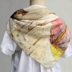 John Derian Company Calm Cat Silk Scarf 8 John Derian Company Calm Cat Silk Scarf