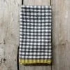 Caravan Dining & Tabletop Gingham Tea Towel In Grey & Djon 2 Caravan Dining & Tabletop Gingham Tea Towel In Grey & Djon
