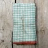 Caravan Set Of 4 Gingham Napkins In Aqua & Orange Dining & Tabletop 2 Caravan Set Of 4 Gingham Napkins In Aqua & Orange Dining & Tabletop