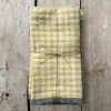 Caravan Set Of 4 Gingham Napkins In Djon & Grey Dining & Tabletop