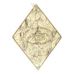 John Derian Decoupage Crescent Moon (3"x4"h)