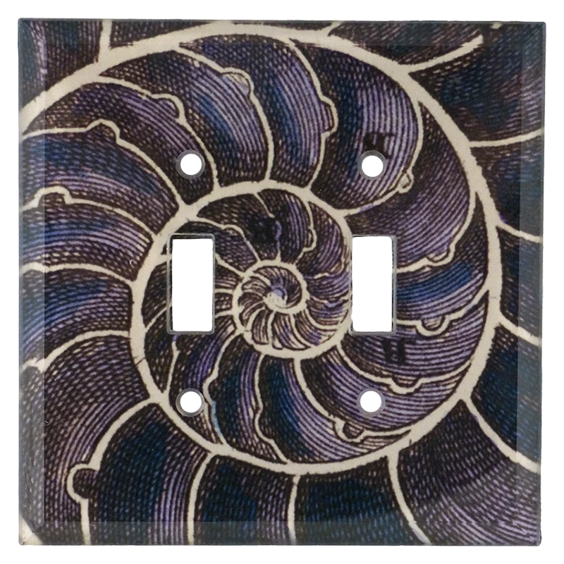 John Derian Decoupage Blue Nautilus 3 John Derian Decoupage Blue Nautilus