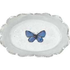 John Derian X ADV Dining & Tabletop Dark Blue Butterfly Dish