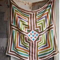 John Derian Company Square Maze Silk Scarf