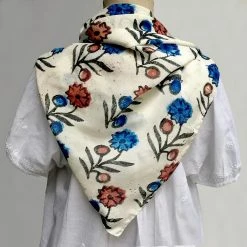 John Derian Company Dominotes Silk Scarf