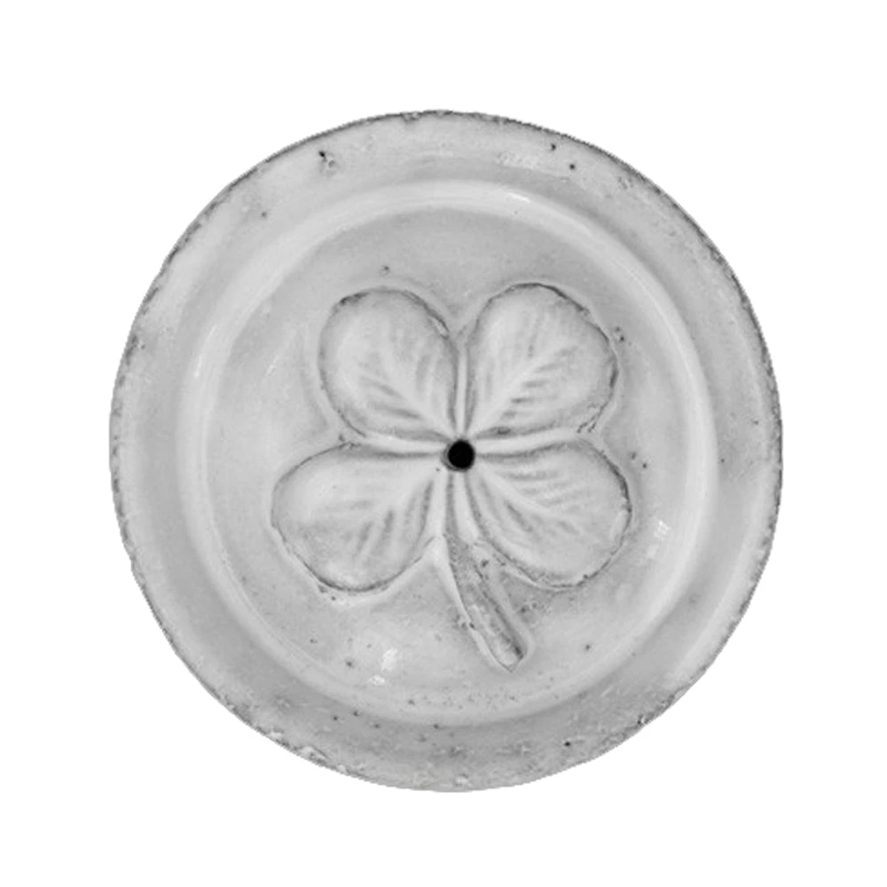 Astier De Villatte Clover "Chance' Incense Holder On Saucer 3 Astier De Villatte Clover "Chance' Incense Holder On Saucer
