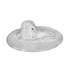 Astier De Villatte Lion Incense Holder On A Saucer